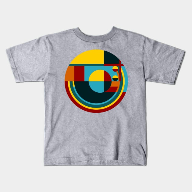 Geo Circles Kids T-Shirt by n23tees